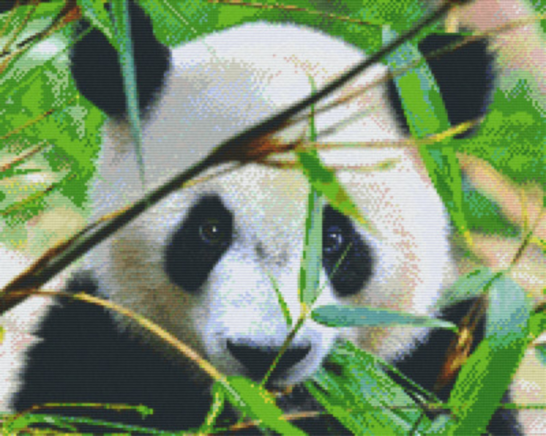 Panda Sixteen [16] Baseplate PixelHobby Mini-mosaic Art Kit image 0